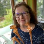 Jean Emmons, a world-renowned botanical artist who lives on Vashon, will offer a talk and live demonstration of her art form on Wednesday, June 2, on Zoom (Courtesy Photo).