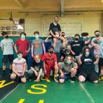 Day one of 2021 training for the Vashon Wrestling Team (Anders Blomgren Photo).