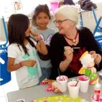 Sally Adam, with pre-schoolers in Guadalajara, Mexico (Courtesy Photo).