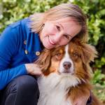 Teri Byrd, owner of Four Paws vet clinic, and her dog Honu (Marla Smith Photo).