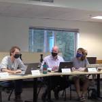 Staff Screenshot
The Vashon Island School Board met on Sept. 9, at Chautauqua Elementary School. From left to right: Spring Hecht, Bob Hennessey, Superintendent Slade McSheehy, Board Chair Zabette Macomber, and Board Vice-Chair Toby Holmes.