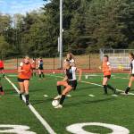 Jenni Wilke Photo
Vashon High Schools girls soccer team warmed up for their first home game on Sept. 13, coming off of back-to-back wins in their first two away games.
