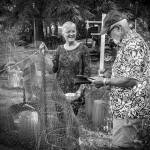 Terry Donnelly Photo
Patty Hieb and Bruce Haulman at Pattys Dockton farm where she carried on Helen Brocards tradition of growing Marshall Strawberries. Marshalls were the strawberry that powered the success of Vashon strawberries through the first seven decades of the 20th Century.