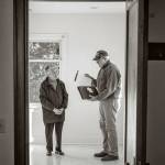Terry Donnelly Photo
Miyoko Matsuda and Bruce Haulman in the Historic Matsuda Farm farmhouse, remembering the history of the Matsuda Family on Vashon: How they purchased the farm in the name of the American-born son of close friends because as Japanese immigrants they were not permitted to buy land; how they built a successful farm until they were exiled and imprisoned during World War II; how the family returned and rebuilt their lives and their farm; how they continued to grow commercial strawberries until Yoneichis death in 1985; and how the family decided to sell the farm to the Land Trust to become the working farm it is today.