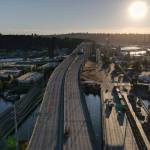 Photo Courtesy SDOT
The West Seattle Bridge at sunset.