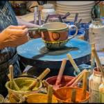 Vashon, Washington:
Liz Lewis pottery studio with Marla Smith and Karen