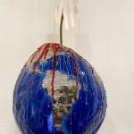 (Courtesy Photo) The climate crisis is encapsulated in a simple yet powerful sculptural work, 2040, by Grace Smith and Kaiya Van Brost  part of Crash Course in Activist Art, at the Blue Heron Education Center.