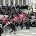 Screenshot from a YouTube stream of the Jan. 6, 2021, protest at the U.S. Capitol Building in Washington, D.C.