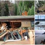 (Photos courtesy of John Cornelison (mudslides), Scott Stinson (Quartermaster Drive) and Phil Clapham (Manzanita) Last Fridays first landslide occurred before dawn just south of the north end ferry dock, with soil and debris blocking the two ferry offload lanes of southbound Vashon Highway SW. A residence in the Dolphin Point neighborhood was destroyed by another slide. Extreme high tides also covered Quartermaster Drive, Manzanita Beach and KVI Beach, as well as other island locations.