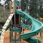 (Jenna Dennison Photo) A group of children enjoying the new playground equipment on Monday morning, Jan. 24.