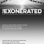 Poster Graphic Courtesy Vashon Repertory Theatre
The playwrights of The Exonerated, Erik Jensen and Jessica Blank, based their characters on extensive interviews with real people.