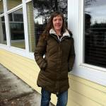 (Elizabeth Shepherd Photo) Laura Cherry, one of the co-owners of Dragons Head Cider, outside the Green Ginger building. Dragons Head Cider recently signed a lease on the building.