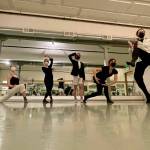 (Anna Thompson Photo) (Left to right) Claire Mitchell, Sophie Hancock, Ford Ray, Sadie Choo and Arianna Vickers in rehearsal at the Blue Heron Education Center dance studio. Choreography is by VCD student Arianna Vickers.