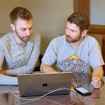 (Photo Courtesy Lauri Hennessey) Jordan Soltman (left) and Tyler Sayvetz (right) have teamed up to work on the Ferry Friend app.