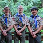 Karen Boyle Photo
(Left to right) Scouts Isaac Danielsen, George Murphy and Danny Boyle all earned the rank of Eagle over the past year.