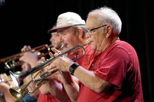 Pete Welch Photo
The Portage Fill, a legendary and longlasting big band on Vashon, will headline Concerts in the Park on Aug. 18.