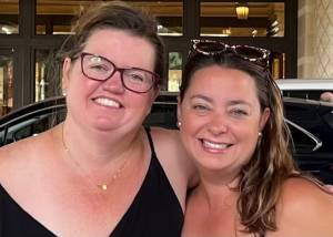 Combining forces to secure the future of Sisterhood programs on Vashon was a labor of love for (left to right) Heidi Jackson, the DOVE Project’s executive director, and Betsey Archambault, Vashon Sisterhood’s executive director. Courtesy photo