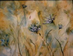 This work of art, “Flower Play,” will be on display at Summer Arts Fest. Jeanne Marie Thomas Artwork