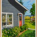 This oil painting by Ted Kutchner is up for bid in a month-long silent auction to benefit Vashon Center for the Arts. (Courtesy Photo)