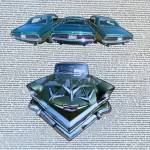 A collage celebrating the Engels Car Show is included in John Schuhs exhibit at The Hardware Store Restaurant (John Schuh Artwork).