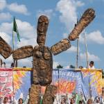 Sleeper, a part of Bread and Puppet Theaters The Apocalypse Defiance Circus (Mark Dannenhauer Photo).