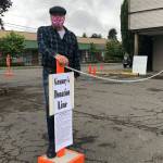 File Photo
Grannys Attic manager Tim Johnson, as the thrift shop re-opened its donations service in June of 2020.
