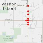 King County Roads plan to improve lighting includes locations on this map (King County Graphic).