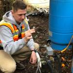 For my age, to be in a union and to have all these benefits is amazing, says 20-year-old Jayce Alberthal, Water District 19s first apprentice (Mary Bruno Photo).