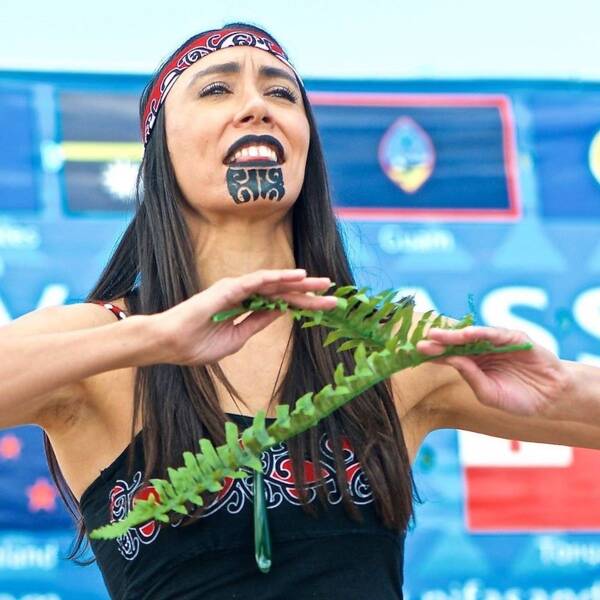 Amelia Butler, Maori dance and cultural arts teacher, will teach three workshop sessions, including one on haka, the traditional Maori dance, on April 14 (Courtesy Photo).
