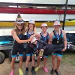 Local rowers dressed up to compete in the regattas high school eight race, just for fun (Courtesy photo).