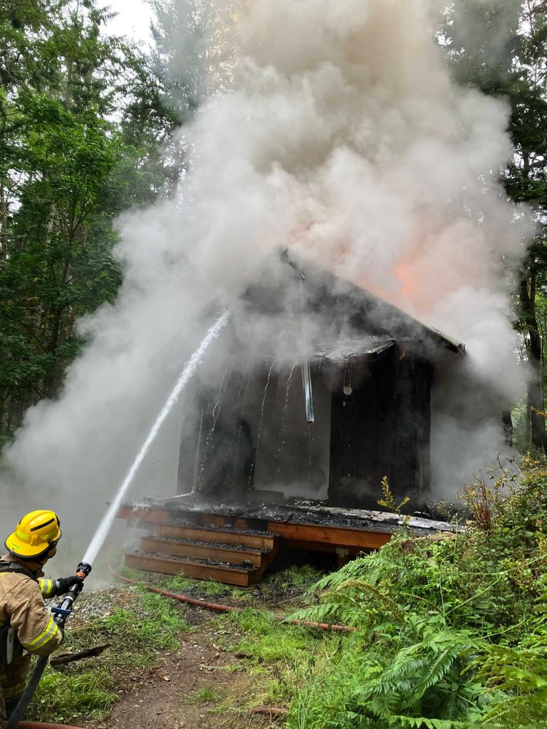 VIFR Photo
On June 26, VIFR crews battled a blaze that consumed a newly constructed ADU on Landers Road.