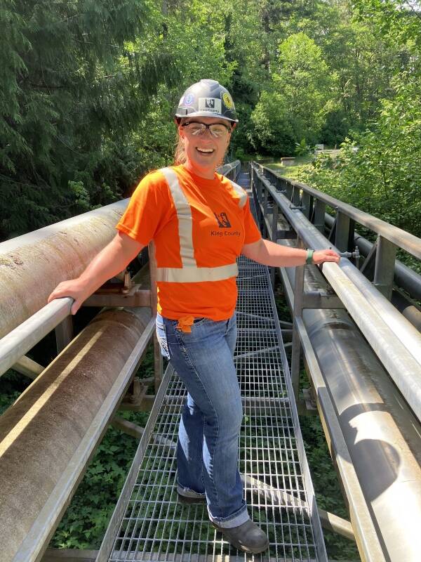 Lizzy Corliss has run the Vashon Treatment Plant for the last four years (Alison Hawkes Photo).