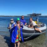 Wendy Van De Sompele and her crew (left to right) Peter Ray, Jerome Leslie, and Andrew Malinak (Heidi Skrzypek Photo).