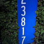 Youve probably seen these blue reflective street-number signs as you drive around the island. But do you have one at your house yet? These glow-in-the-dark signs will help first responders reach you faster in an emergency (Courtesy Photo).