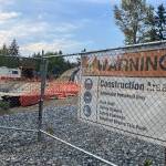 The future site of Island Center Homes is a construction zone, at the moment (Liz Shepherd Photo).