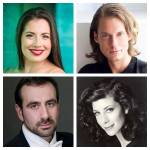 (Top, left to right) Opera singers Allison Pohl, Michael Colman, (bottom) Anton Belov, and Jennifer Krikawa (Courtesy Photos).