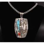 (Left to right) A print by Art Hansen, jewelry by Eric Heffelfinger, and Aboriginal art by Jacinta Ncingarray Dixon are among the treasures to be auctioned at Vashon Center for the Arts (John de Groen Photo).