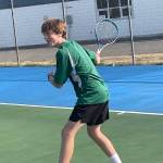 Colt Holloway, on the court with a winning smile (Rick Doussett Photo).