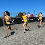 Madeline Yarkin (#4476) keeps pace with two competitors from Issaquah (Courtesy Photo).
