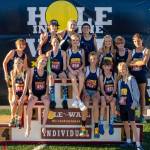 The McMurray girls and boys cross country teams at the Nike Hole in the Wall Invitational at Lakewood High School in Arlington (John Decker Photo).