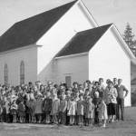 Vashon Lutheran Church Sunday school, 1958 (Photo from the Vashon Heritage Museum).