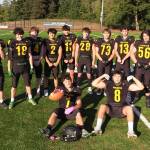 The seniors of Vashon High Schools football team (Brent Millett Photo).