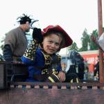 Alex Bruell photo
Russell McElvogue was decked out in pirate garb aboard a miniature pirate ship built by his dad, designer Matt McElvogue.