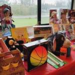 Toys sit at the old K2 building during the 2018 Toy Drive (Heidi Grimsley Photo).