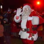 Jim Diers photo
Santa waves to the camera on Vashon Highway SW.