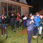 Jim Diers photo
The Vashon High School band plays for the crowd during WinterFest.