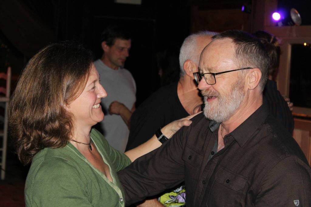 Alex Bruell photo
Shannon Seath Meyer and Michal Meyer were among the dancers Friday night at the Black Cat Cabaret.