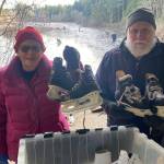 Tom Hughes Photo 
Linda and Gary Peterson, queen and king of skating on Vashon, on Sunday afternoon.