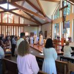 Seattle Archbishop Paul Etienne presided at a Mass with Confirmation Rite, held at St. John Vianney Church on Vashon on April 29, 2023 (St. John Vianney Catholic Church Photo).