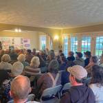 Presenters on March 11 gave the crowd at Mukai Farm and Garden a look into the future of the farms barreling plant, which will become a community food hub (Courtesy Photo).